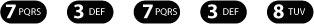 7 37 38 comme perdu